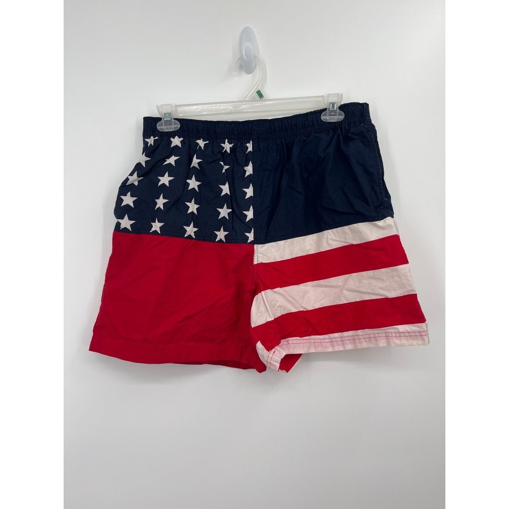 Ivy Crew Swim Shorts Men Size XL American Flag USA Patriotic July 4th